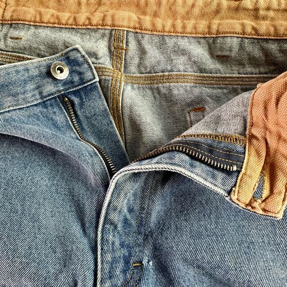 Duluth Trading Co Men's 46x32 Stonewash Ballroom Relaxed Fit 100% Cotton Jeans - Picture 5 of 9